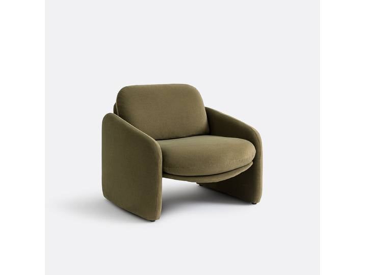 LA REDOUTE Fauteuil rembourré, velours mat, Bellagio Vert