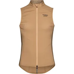 Pas Normal Studios Women's Mechanism Stow Away Gilet Fahrrad Windweste Damen - camel - XXS