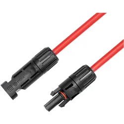 Maxtrack, Zubehör Stromerzeuger, Photovoltaik Kabel 6 mm2 mit Steckverbinder - Rot (Solarkabel)