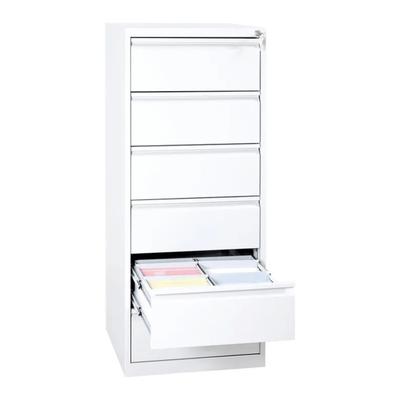 PROREGAL Karteischrank Mare| 6 Schubladen | HxBxT 132x53x62 cm | Weiß