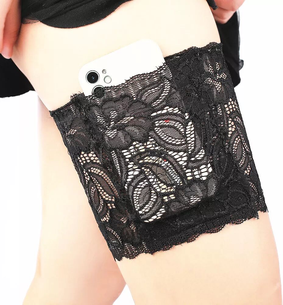INF Jarretière en dentelle avec poche