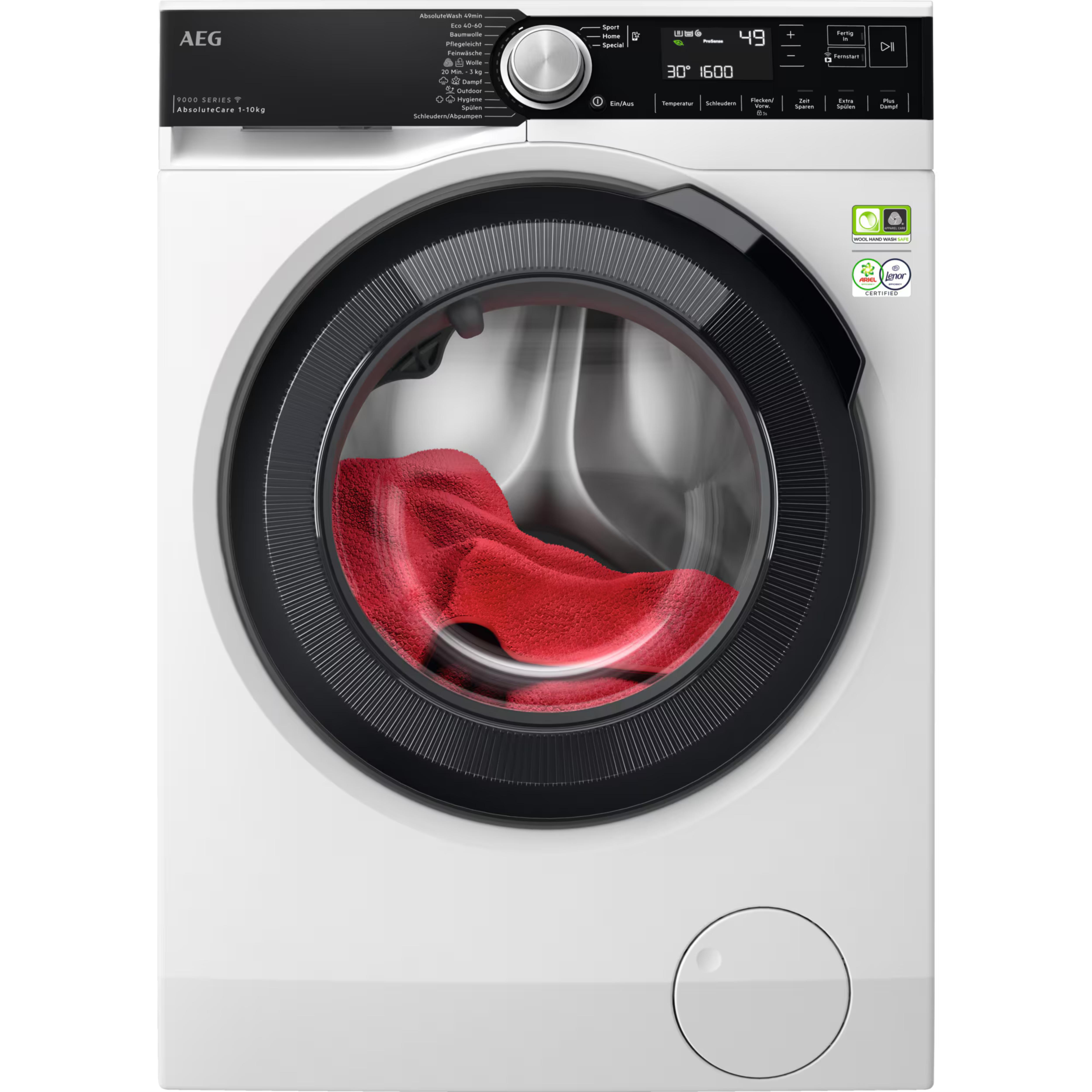 AEG Electrolux 9000 AbsoluteCare LR9W80600 Waschmaschine (Standgerät) 10 kg 1600 U/min.