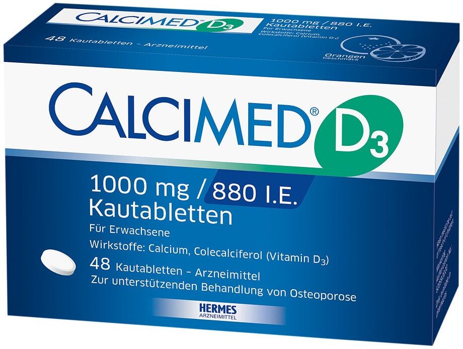 Calcimed D3 1000 mg / 880 I.E. Kautabletten