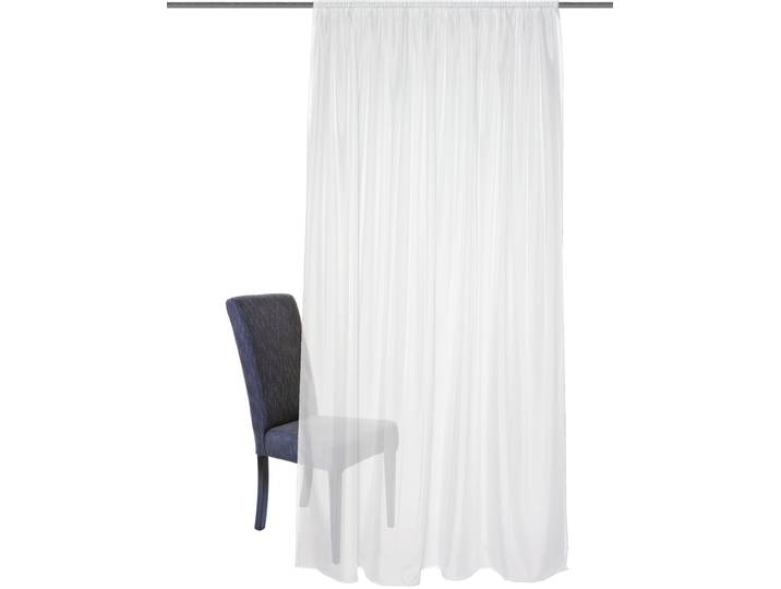 Gardine HOME WOHNIDEEN Andalusia , weiss (wollweiß), B:120cm H:160cm, Voile, Polyester, Gardinen, Gardine, nach Mass