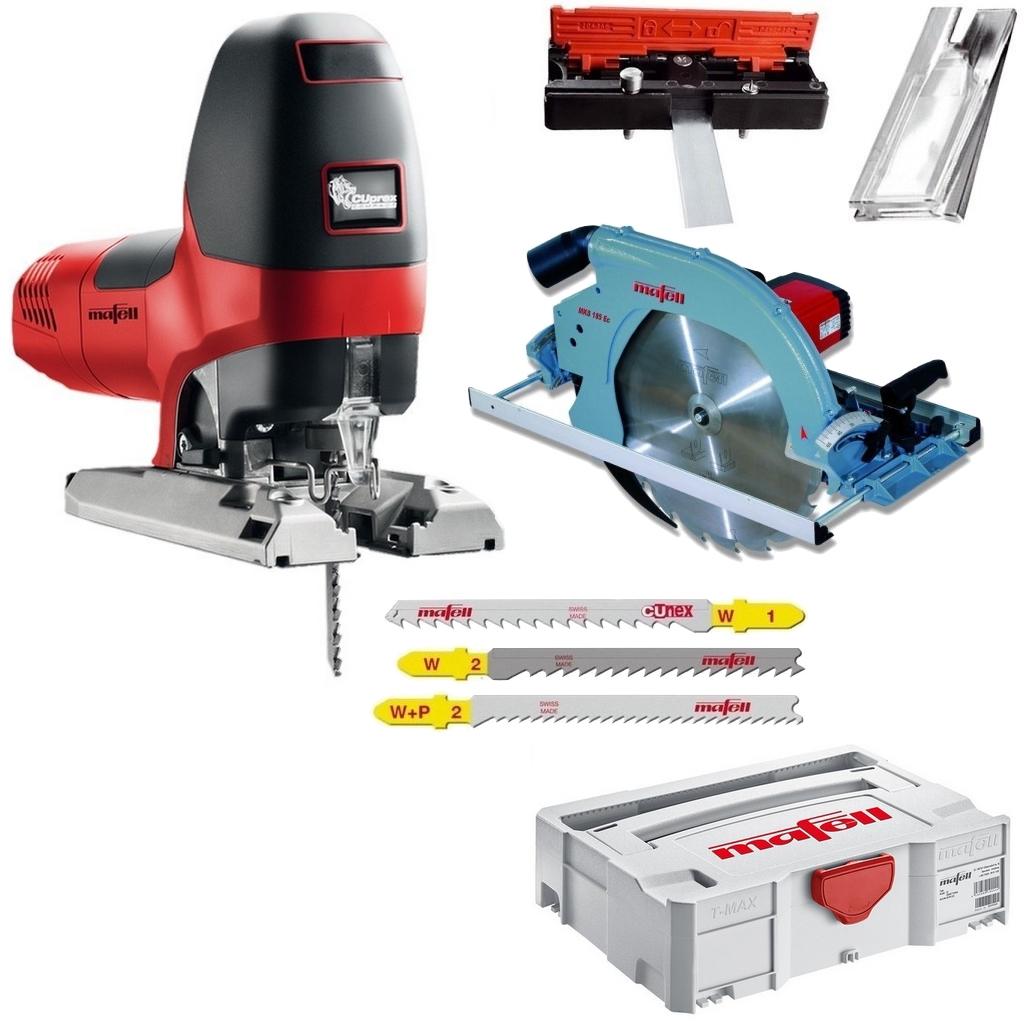 Mafell Zimmerei Handkreissäge MKS 185 Ec + Stichsäge P1 CC MaxiMax im Systainer