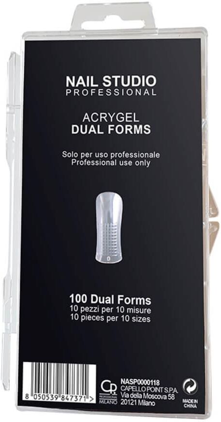 Nail Studio Professional Acrygel Dual Forms 100 pz