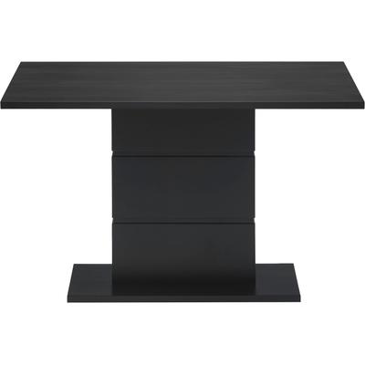 Esstisch OTTO HOME "Geranie", schwarz, B:120cm H:76cm T:80cm, MDF, Tische, Esstisch, mit pflegeleichter Melaminoberfläche, lackierter Fuß