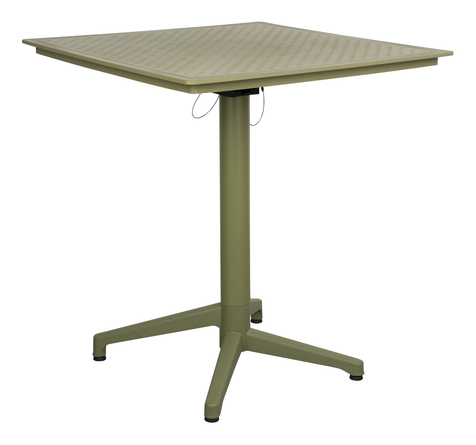ZILT Jameeka Outdoor Bistrotafel Inklapbaar, Groen, Vierkant, 70 x 70 cm