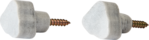 Andersen Spectra Knage 2-Pak Ø3 Cm - Grå Marmor