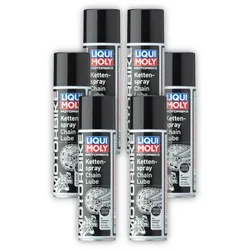 6x Kettenspray LIQUI MOLY 1508 für Motorrad & Roller - Kettenfett in Spraydose 250 ml