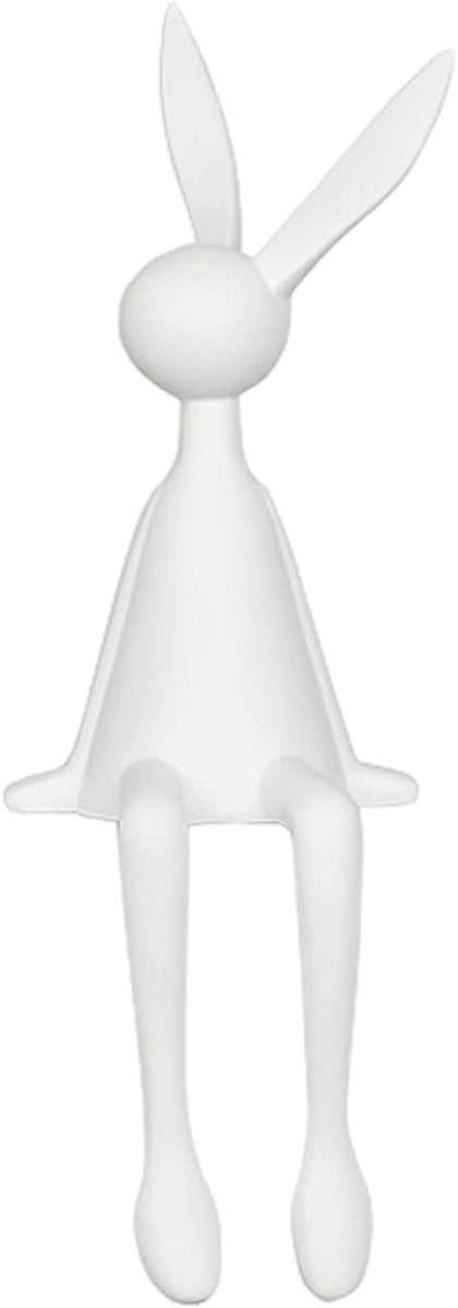 Modern minimalist konijn sculptuur van hars voor interieur decoratie
