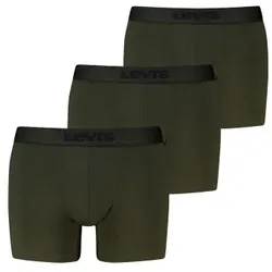 Levis 3P Logo Boxer Briefs Khaki Baumwolle Medium Herren