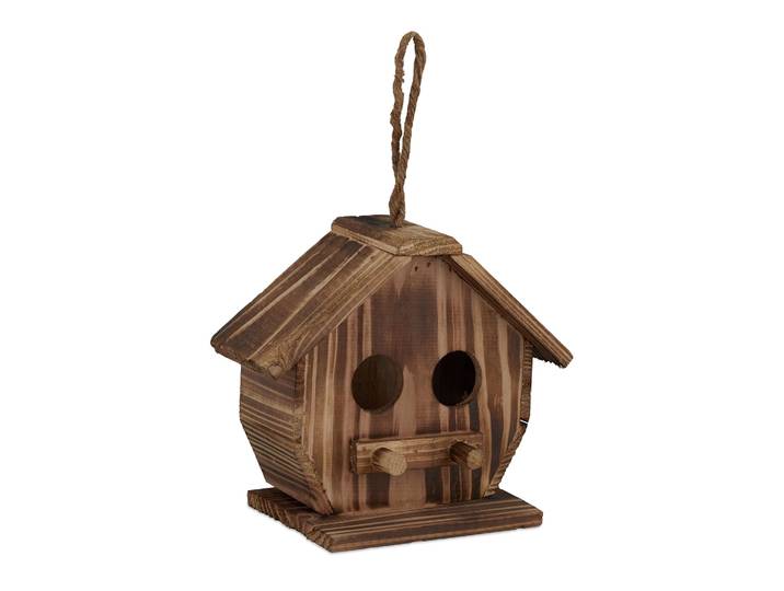 Deko Vogelhaus Holz Braun