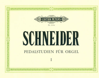 Edition Peters Pedalstudien for Orgel 1