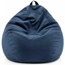 Lumaland, Sitzsack, Sitzsack 120 l Comfort Polyester (PES), Blau, Tiefe