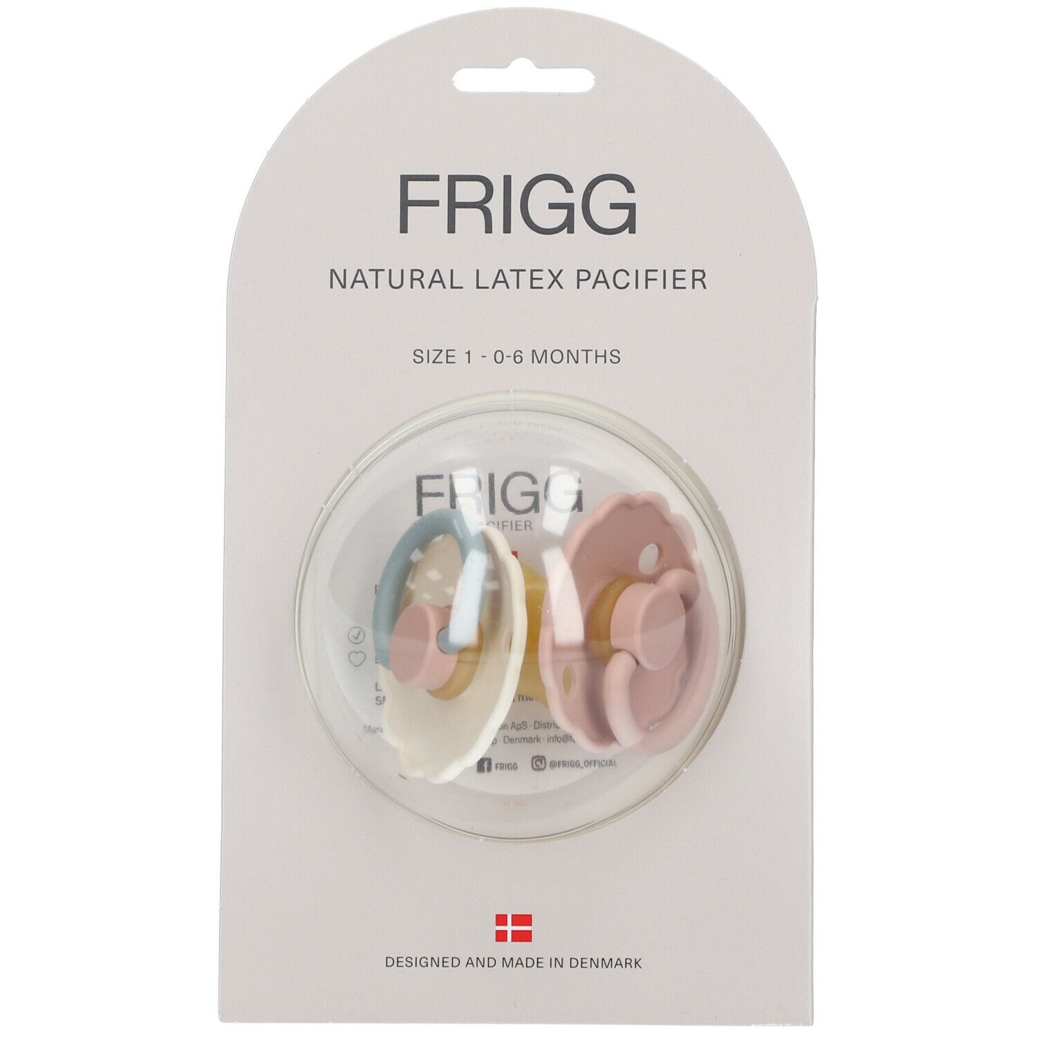 Frigg Fopspeen Daisy Candy - Blush 0-6 Maanden 2 St Schnuller