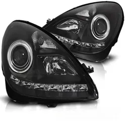 Xenon Scheinwerfer DRL LED Tagfahrlicht passend für Mercedes SLK R171 Bj. 04-11 Schwarz