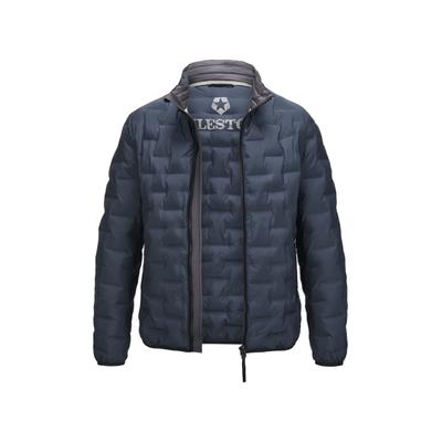 Winterjacke MILESTONE "MSSalvio", Herren, Gr. 50, blau (nachtblau), Casual, regular fit, Jacken Winterjacke, mit einer matten Oberfläche