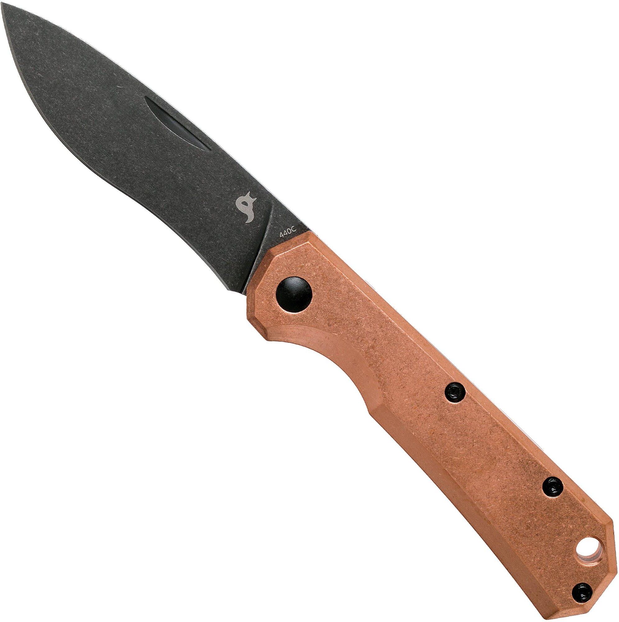 Fox Black Ciol Folding Knife BF-748CR Copper coltello da tasca, design di Denis Simonutti