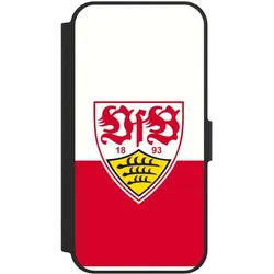 Nivocase Klapphülle für Apple iPhone 16e Handyhülle aus Kunst Leder NIVOflip schwarz Logo Offizielles (Apple iPhone 16e), Smartphone Hülle, Schwarz