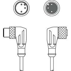 Leuze Muting-Kabel CB-M12-1500X-3WF/WM