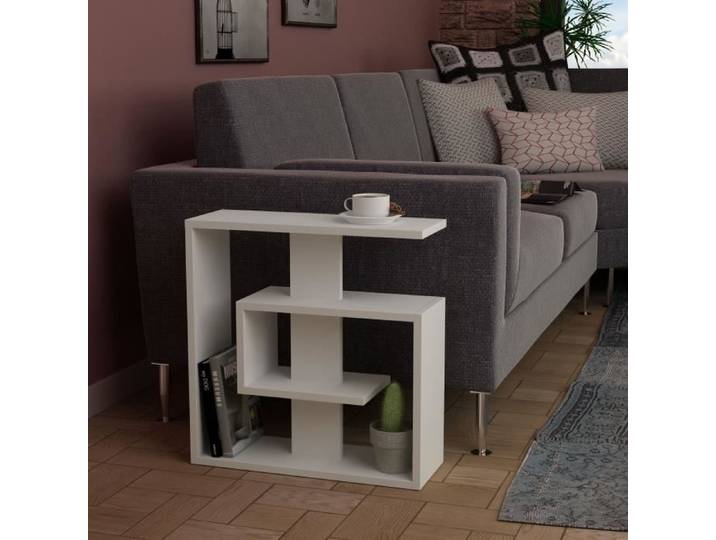 Table d'appoint - EMOB - Woody Fashion - Blanc - Contemporain - Design