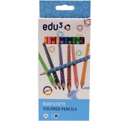 edu³ Buntstifte dreikant, 12er Set