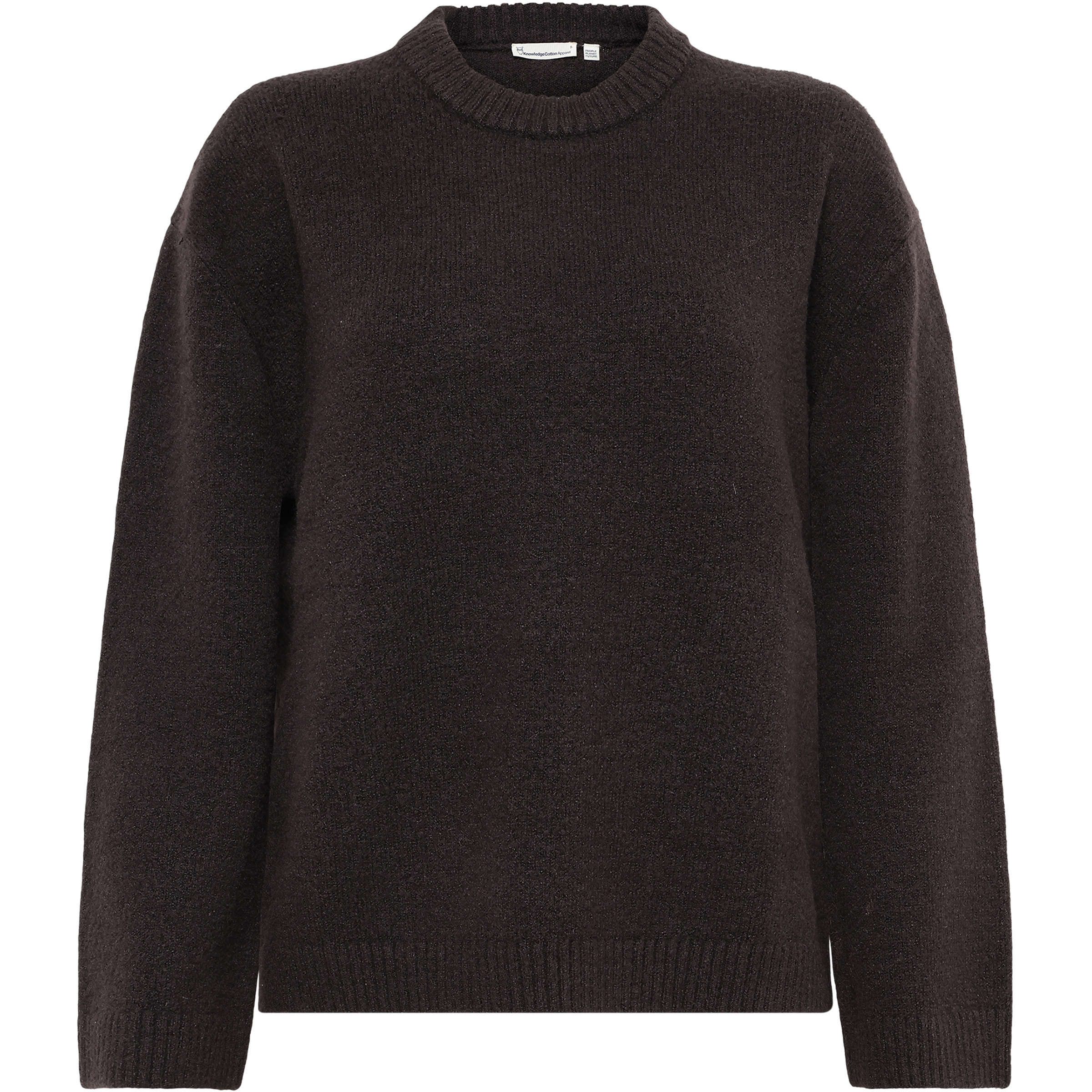 KnowledgeCotton Apparel Soufflé Yarn Damen Pullover braun Größe S Lifestyle Elastisch