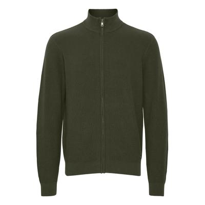 Strickjacke BLEND "Strickjacke BHCodford", Herren, Gr. L, grün (rosin), Obermaterial: 100% Baumwolle CO., Strickjacken Strickjacke