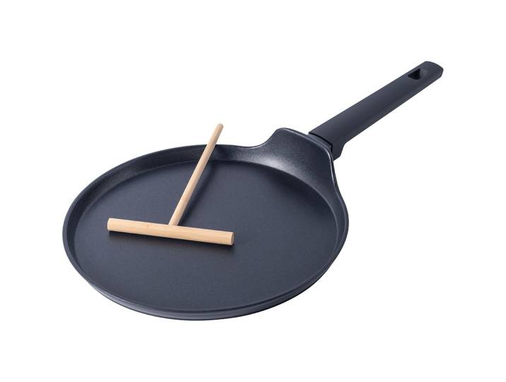 Crêpes-Pfanne - Farbe: schwarz - Material: Aluminium - 1001