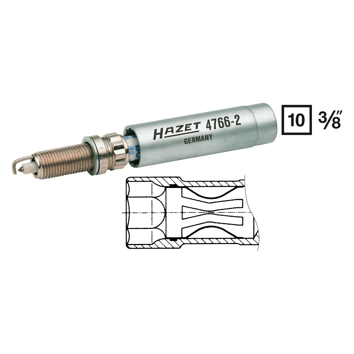 Hazet Zündkerzen-Schlüssel 4766-2 (4766-2)