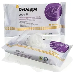 Lotio 2in1 Desinfektionstücher 15 St