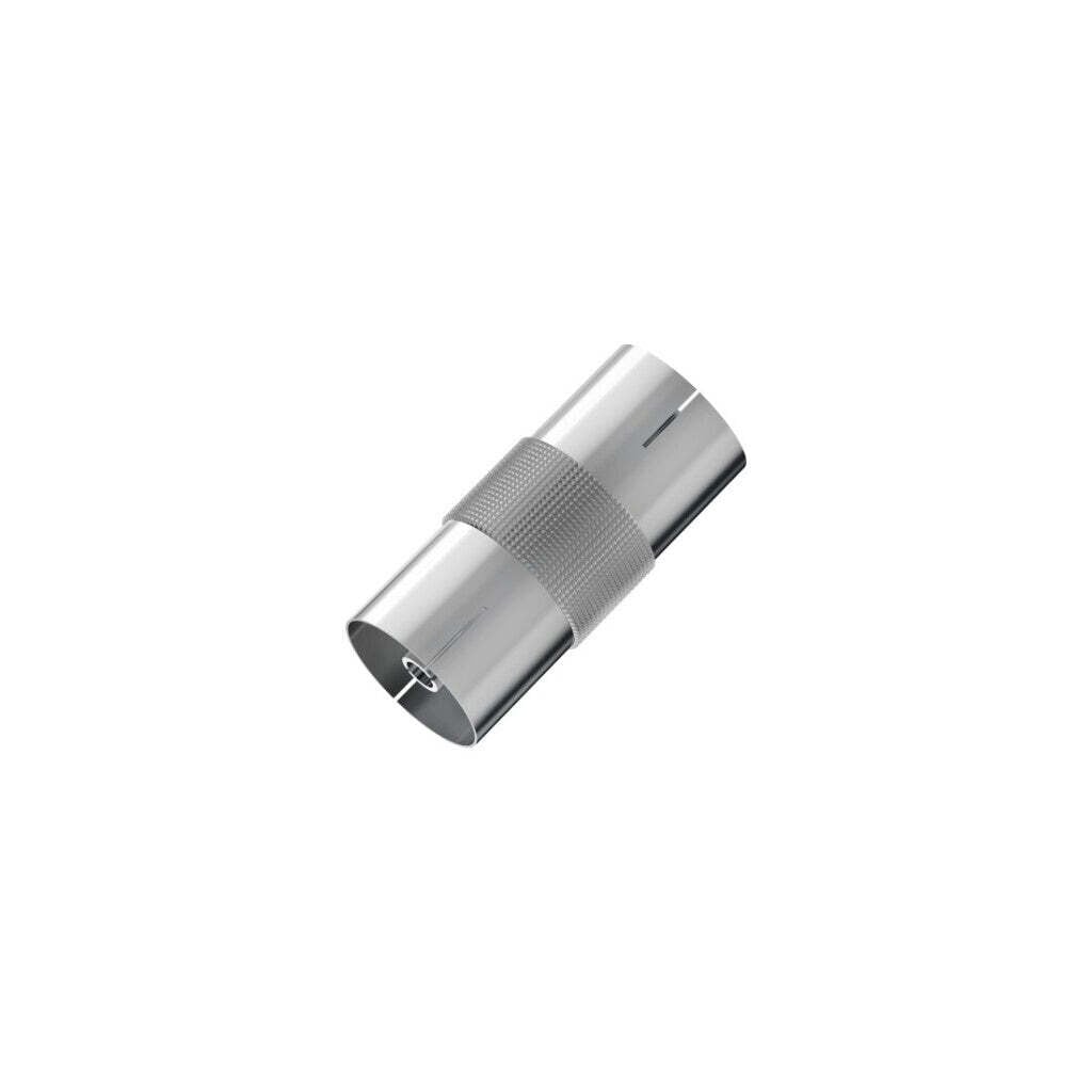 Hama 00205220 Coaxiale adapter met vrouwelijke connector, Zilver