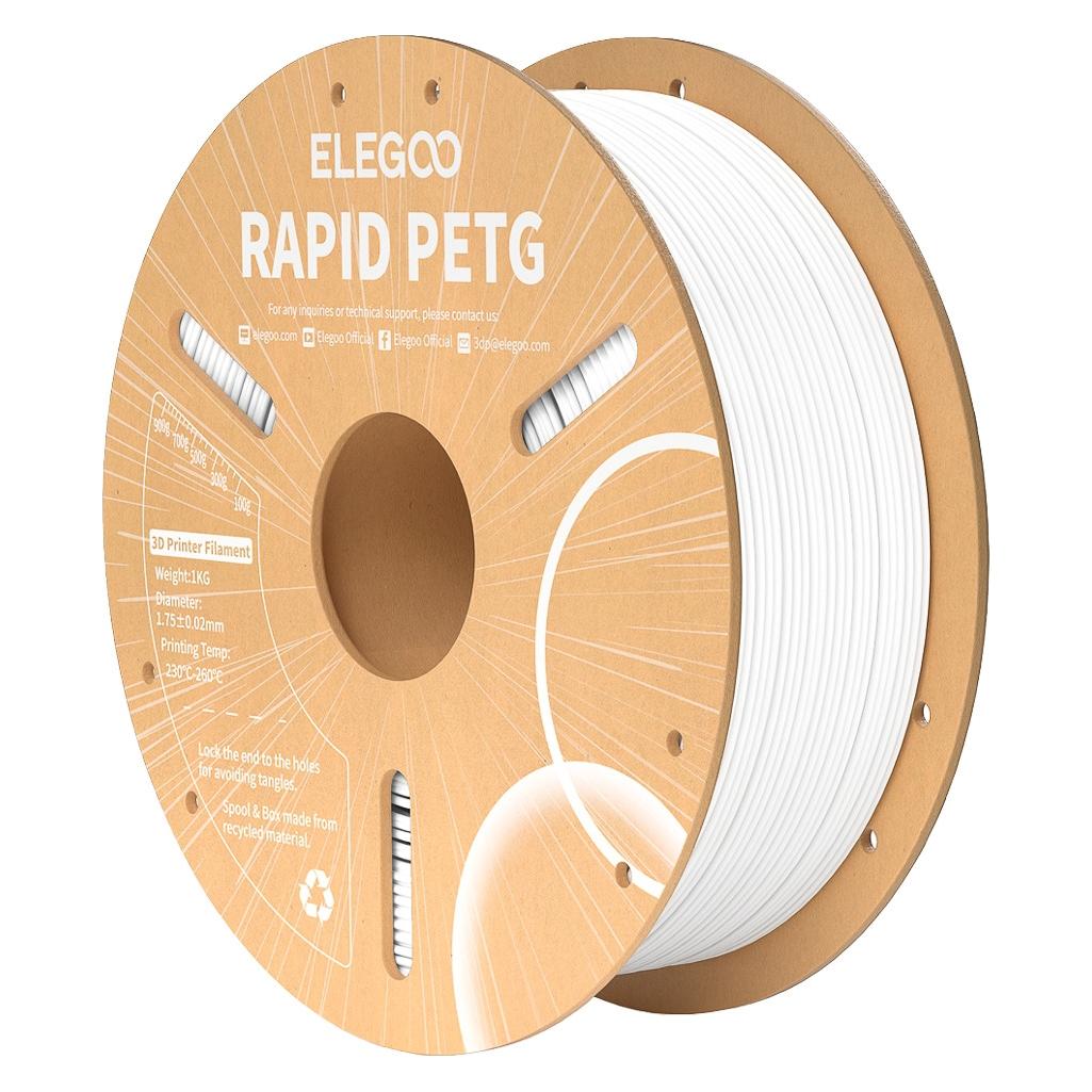 Elegoo RAPID PETG 1,75mm WHITE 1kg 3D FILAMENT (50.203.0217) (PETG, 1000 g, 1.75 mm) (50.203.0217)