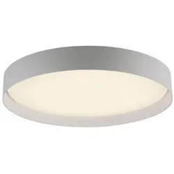 SCHÖNER WOHNEN-Kollektion LED-Deckenleuchte Tavoli Alu, Eisen, Stahl & Metall Weiß 49 cm
