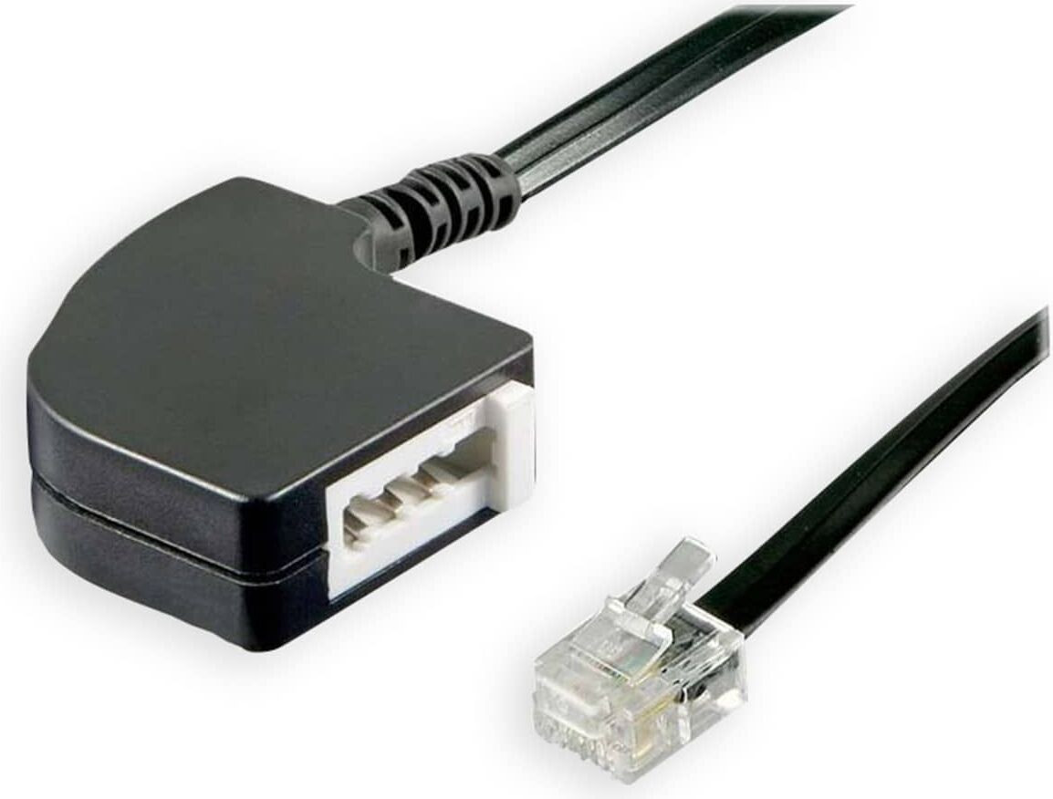 Goobay Wentronic RJ-11 naar TAE adapter, RJ-11 mannelijk naar TAE vrouwelijk