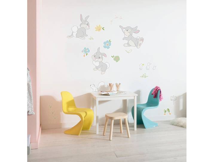 Wandtattoo KOMAR Thumper Growing Carrots - Größe 50 x 70 cm , bunt, Blumen Disney Wald, Folie, Wandtattoos, Wandtattoo, selbstklebend, Wandsticker, Kinderzimmer
