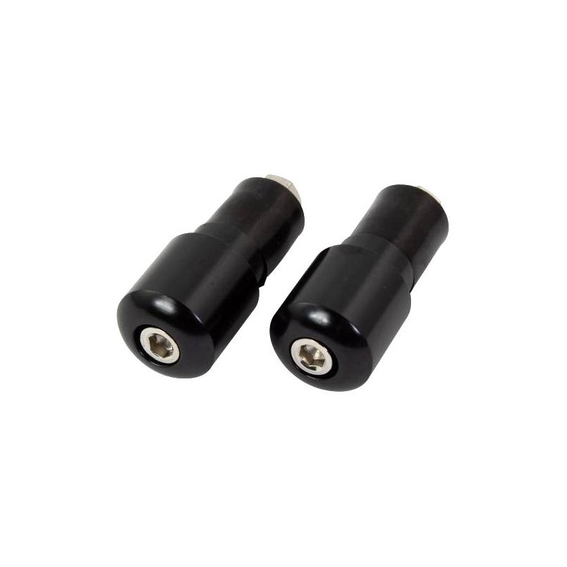 BikeTek Embouts de guidon Slim noir fixation 18 mm