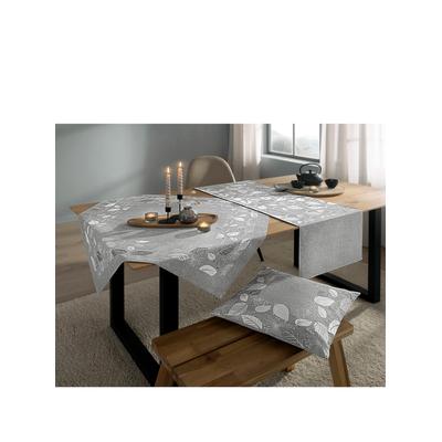 Tischdecke Gr. 1, grau (hellgrau), B:85cm L:85cm, Tischdecken, Tischdecke