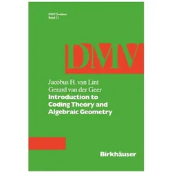 van Lint:Introduction to Coding Theory, Fachbücher von Gerard B. M. van der Geer, J. van Lint