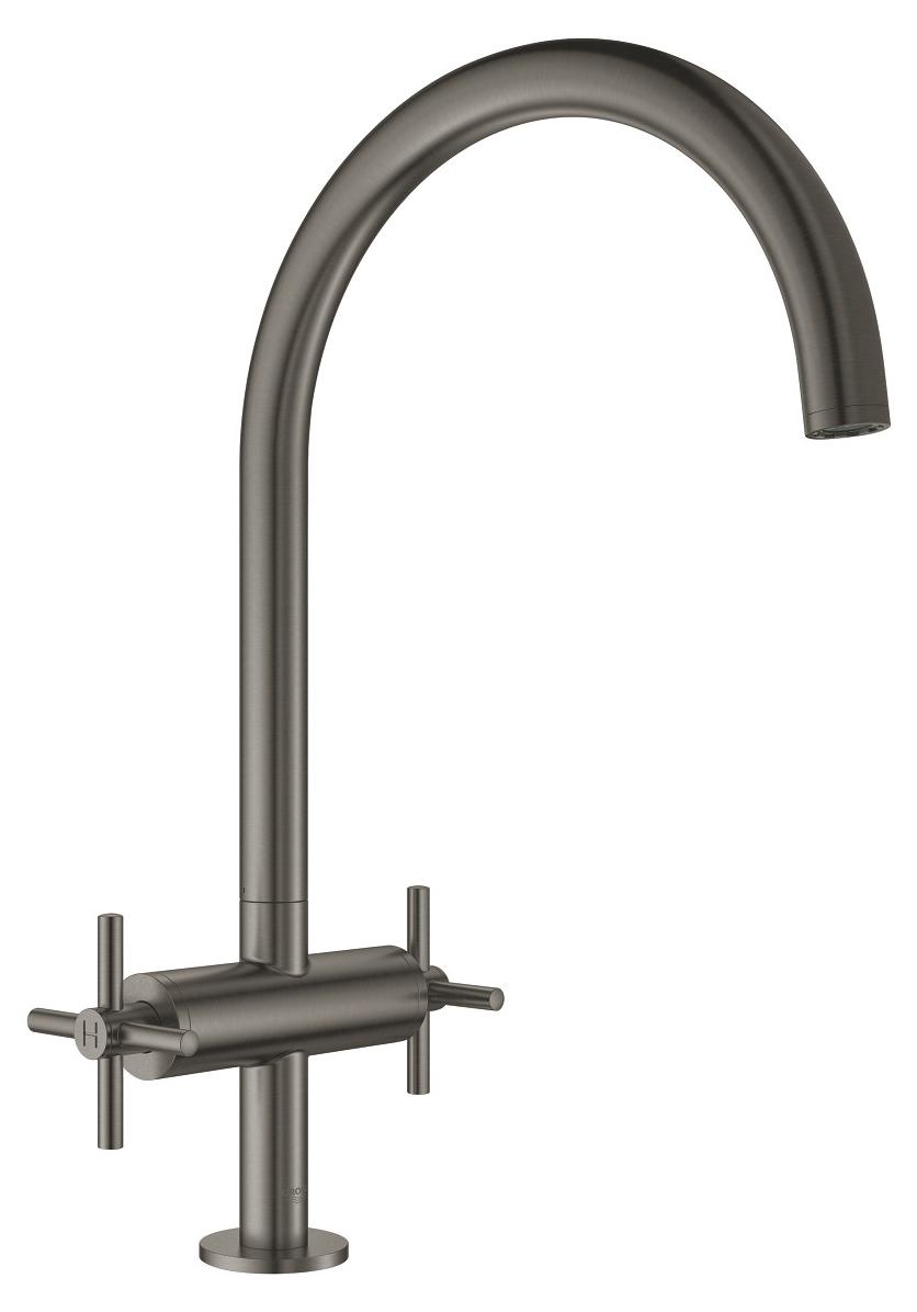 GROHE Atrio, Standard, Graphit, Hebelgriffe, Doppel, Typ C, Keramik