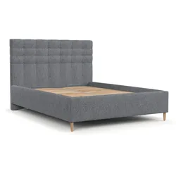 POLSTERBETT Soma 140/200 cm Grau im Neve Stoff
