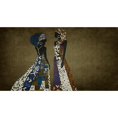 Fototapete LIVING WALLS "Walls by Patel Nairobi", braun, B:5m L:2,7m, Vlies, Tapeten, Vlies, Wand