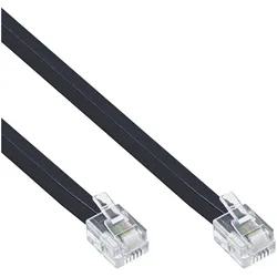 INLINE Modularkabel, RJ11, Stecker / Stecker, 4adrig, 6P4C, 15m