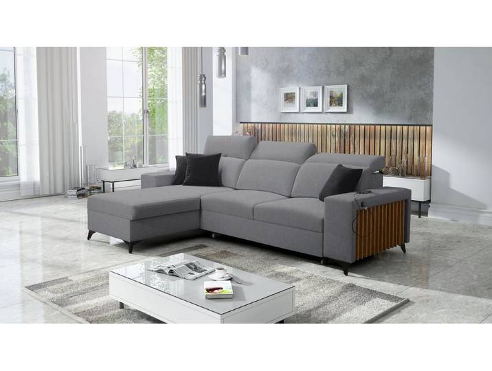 Best for Home Ecksofa Ecksofa mit Schlaffunktion und Bettkasten – modern & komfortabel, Ecksofa mit Schlaffunktion, Schlaffunktion