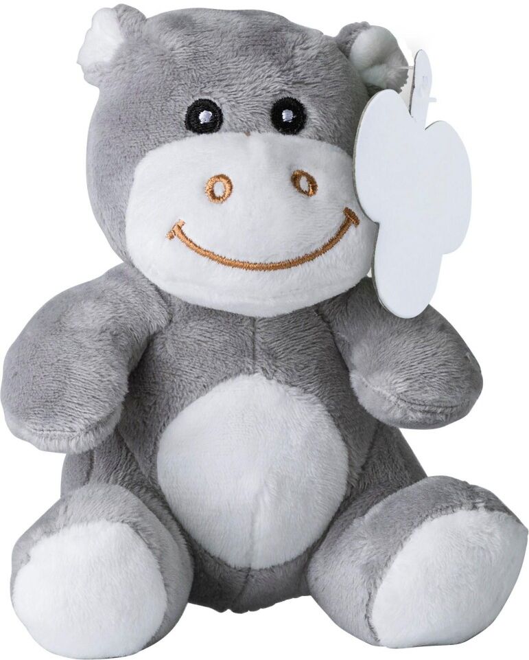 Peluche hippopotame en polyester à personnaliser Eliana custom/multicolor