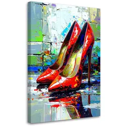 LEINWANDBILD Rote High Heels 60x90cm