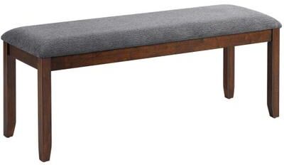 Costway Upholstered Entryway Bench Footstool with Wood Legs