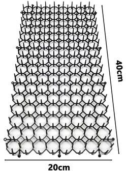 Uplift Picks Anti Cat Spikes Mat Garden Fence Protector Pet Repellent Barrier For Balcony And Outdoor Areas 40x20 Cm