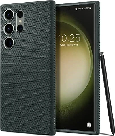 Spigen Liquid Air Green Cover für Samsung Galaxy S23 Ultra